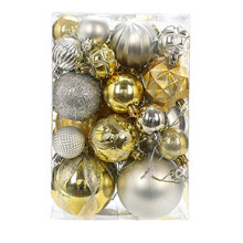(As show, Gold coffee color) Christmas Ball Ornaments Shatterproof Christmas Ornaments Set Decorations for Xmas Tree Balls