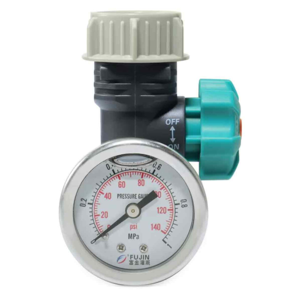 Water Pressure Regulator For Greenhouse Applications, G3/4In Threaded Connections With Adjustable Pressure Control, Visualized Pressure Adjustment Via 9441426921158
