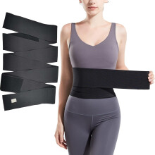 Cinta Modeladora Abdominal Feminina, Faixa de Compressão Ajustável para Suporte Pós-Cirúrgico, Modelador Abdominal Elástico e Respirável com