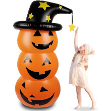 Pinotut kurpitsat noidanhatulla ja sisäänrakennetuilla LED-valoilla, paranna Halloween-kokemustasi