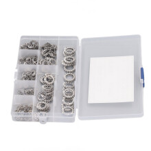 300Pcs Stainless Steel External Tooth Washers M2.5‑M12 Assortment
