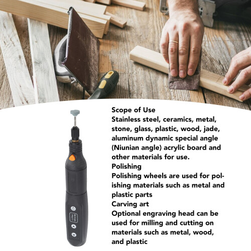 5-Speed 3.7V Mini Cordless Rotary Tool Set with 2000mAh USB Battery 2