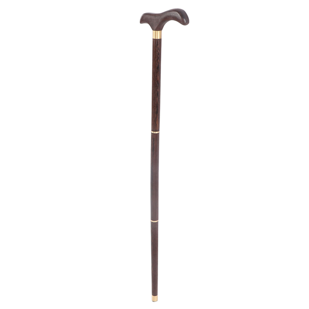 Detachable Wenge Walking Cane for Elderly, 88cm, Ergonomic & Stylish
