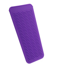 Gemakkelijk te reinigen, hittebestendige mat voor haarstylingtools, siliconenmat met golvende textuur, antislip oppervlak, reisetui, duurzaam,