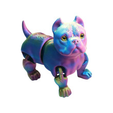 Sicheres 3D-Haustiermodell-Spielzeug,-lila blau gelb 1