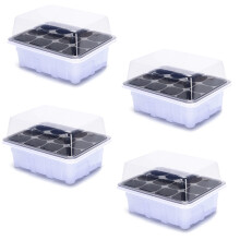 Seedling Oasis, Seed Starter Tray with Humidity Dome, Adjustable Vents For Temperature Control, Hydroponic Use Capability For Garden And Greenhouse, T