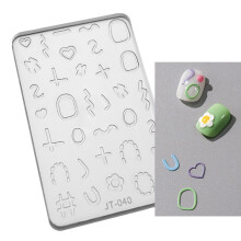 Cartoon Flower Nail Art Mold Earrings Silicone Mould-JT040