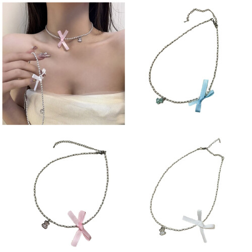 Collier pendentif ours Unique, accessoire élégant, collier-Rose 2