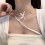 Collier pendentif ours Unique, accessoire élégant, collier-Rose 5