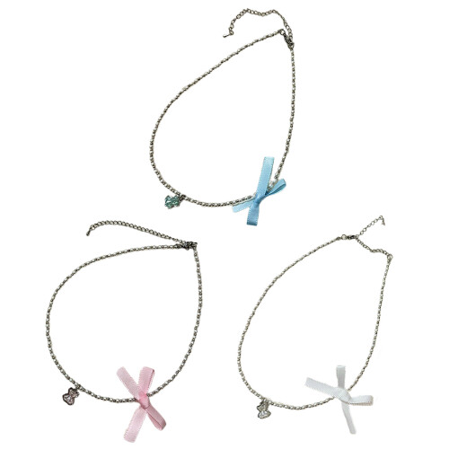 Collier pendentif ours Unique, accessoire élégant, collier-Rose 1