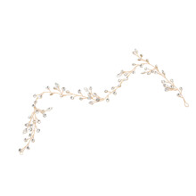 Elegant Bridal Hair Vine 37.5cm Rhinestone Gold Wedding Hair Accessory