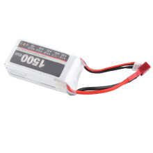 11.1V 45C 1500mAh RC Lipo Battery for Quadcopter & Drone, 70x35x25mm