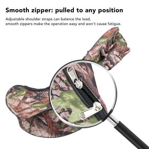 T Shape Canvas Bow Bag with Adjustable Strap for Outdoor Archery 2