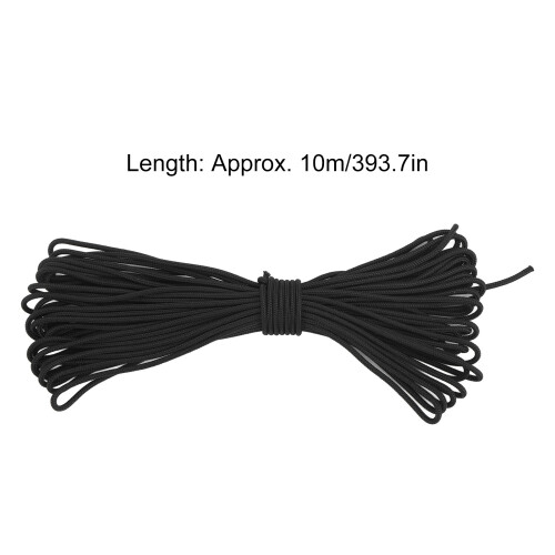 Bogenseil für Compoundbogen D-Schlaufe, Polythen, Schwarz, 10 m 1