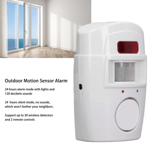 Anti-Theft Driveway Alarm Dual Mode Sensor with Remote Control 120dB 2