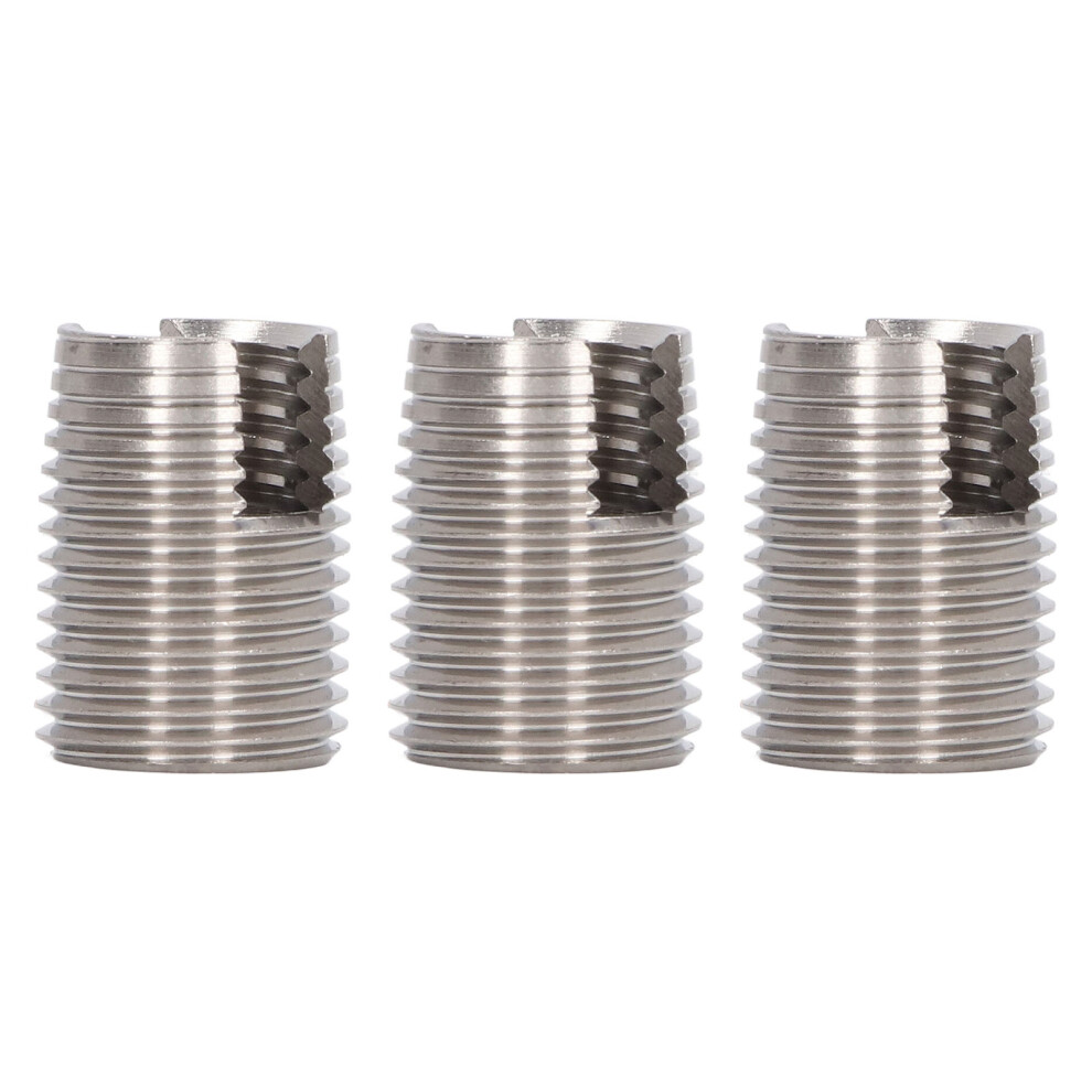 20Pcs M16 X 1.5 Stainless Steel Slotted Self Tapping Threaded Insert 22Mm 7901369364136