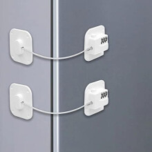 Vielseitiges Zahlenschloss für Kühlschrankschränke, kindersicher dank flexiblem und elegantem Design, geeignet für Zuhause und Kindergarten