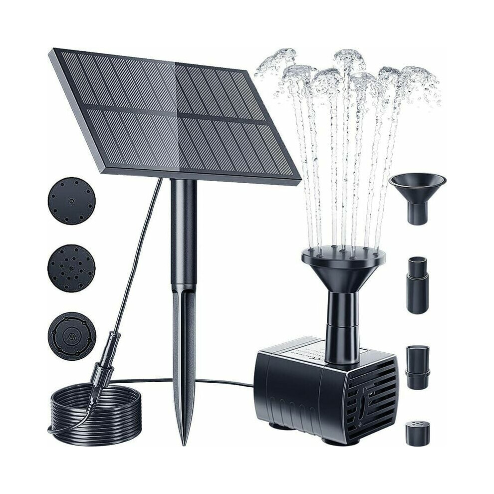 Eco-Friendly Solar Fountain Pump, Automatic Power-Off Protection For Bird Baths And Fish Tanks, Efficient Solar Panel Ensures Rapid Start Under 9169997067074