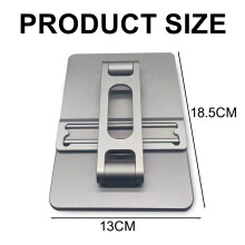 Draagbare standaard met meerdere hoeken voor universele compatibiliteit, duurzame aluminium behuizing zorgt voor stabiliteit en bescherming van uw