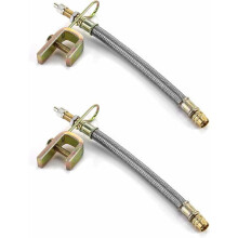 Flexible Hexagon Base Valve Stem Extensions, Stainless Steel Braided Hose Adds Extra Strength, Durable Copper Interface Ensures Reliability, Easy