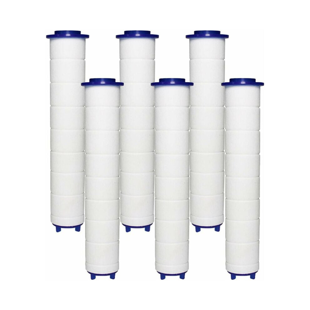 Replacement Filters For Shower Head, 6Pcs Pp Cotton Filter Element Ensuring Water Purification, Easy Installation, Skin Health, High Pressure Turbo 9405630550764