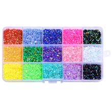 Strahlendes Schmuckset, flache, hochwertige Strasssteine aus Kunstharz für künstlerische DIY-Kreationen, Kristall-Edelsteine mit vielfältigen