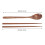 Holzlöffel- und Stäbchen-Set mit langem Griff, 23,5 cm 2
