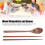 Holzlöffel- und Stäbchen-Set mit langem Griff, 23,5 cm 4