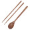 Holzlöffel- und Stäbchen-Set mit langem Griff, 23,5 cm 5