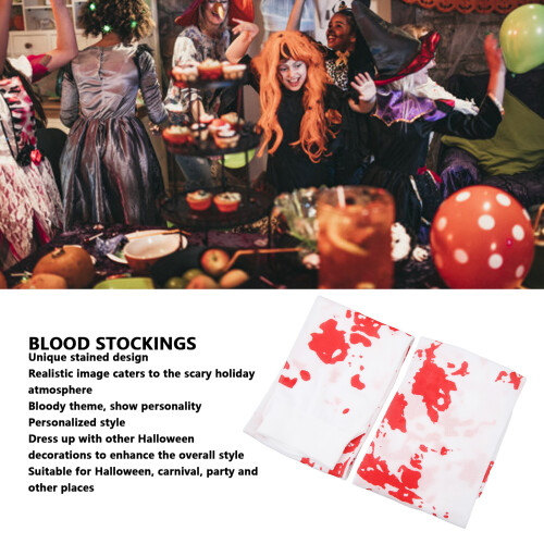 Bequeme Polyester-Blut-Socken für Horror-Party-Atmosphäre 2