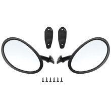 California Style Left & Right Car Classic Retro Door Wing Side Mirror Rearview Vintage Matte Universal Black