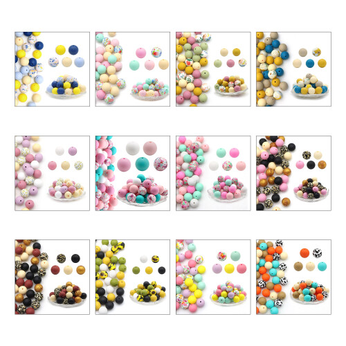 Loose Beads Silicone Material Easy Threading Bead Perfect-Other 1