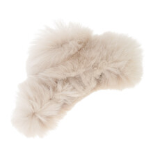 Fashion Hair Barrettes Hair Clips Hairpin Faux Furs-milk tea