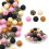 Ensemble de 50 perles d'espacement colorées en vrac,-8 1