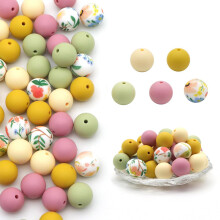 50 PCS Durable Spacer Beads Colorful DIY Bracelets Beads-3