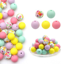 DIY Necklace Beads DIY Jewelry Making Supply Silicone-11