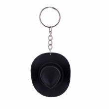 Modieuze Cowgirl Hoed Sleutelhanger Accessoire Essentiële-Zwart