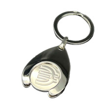 Stylish Trolley Coin Holder Keyring Convenient Keychain-1