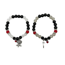 Halloween Couple Bracelet Alternative Beaded Hand Decor-3