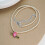 Collier de perles simulées, perles de tempérament-Violet 6
