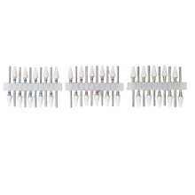 40-teiliges Keramik-Nagelfräser-Set, multifunktionale Nagelkunstwerkzeuge mit Stärke und Langlebigkeit zum Glätten, Formen und Schneiden,