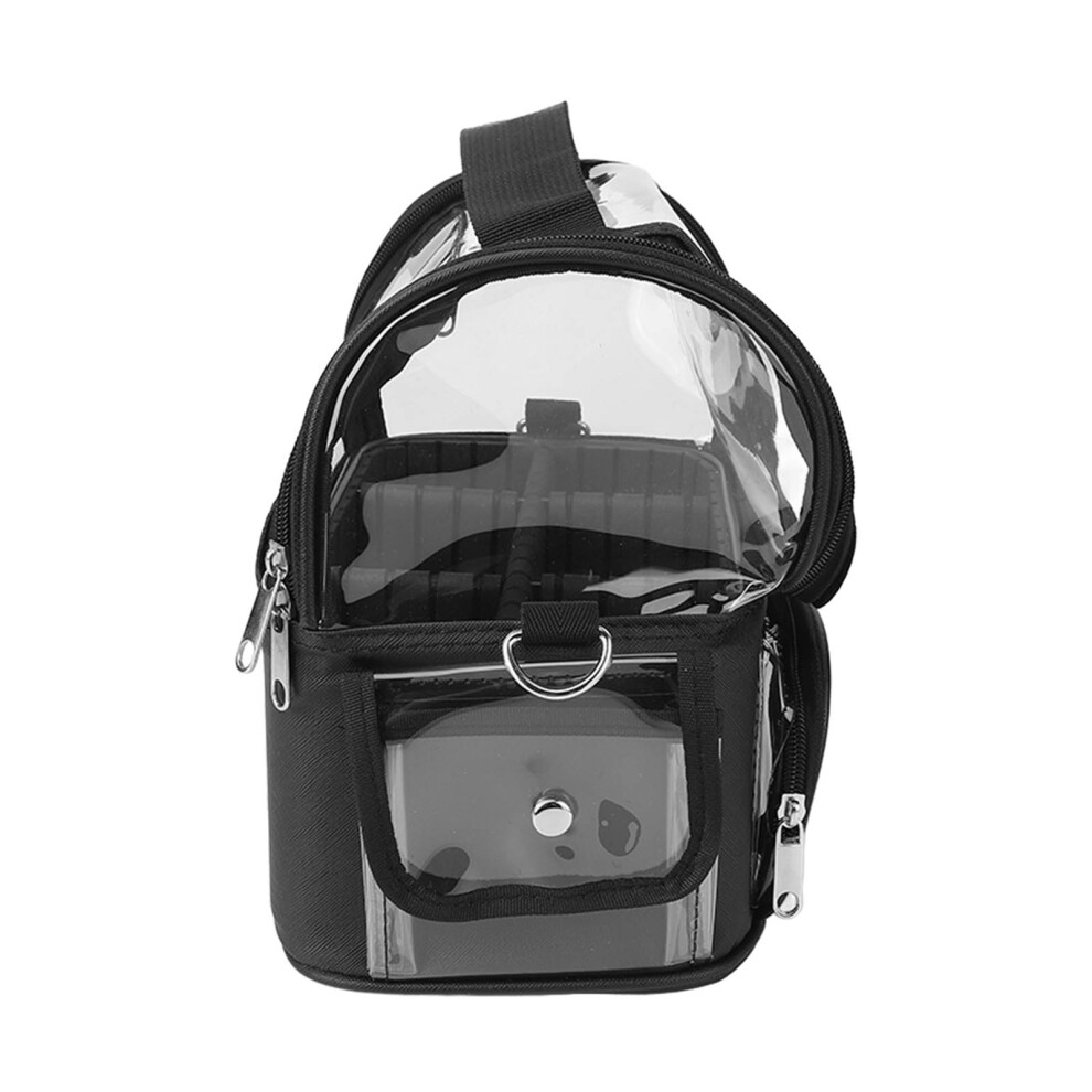 Large Capacity Hairdresser Bag with Strap, PVC & Cloth for Salon & Barber