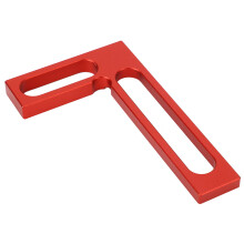 Aluminium 100 mm/3,9 Zoll L-förmiges Winkel-Lineal Rot