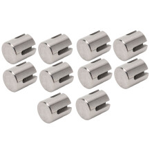 10Pcs 316 Stainless Steel Cross Cable Clamps 3mm Wall Railing Accessories
