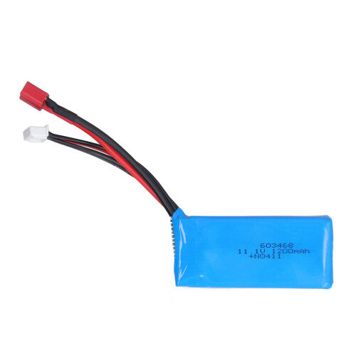 Batterie de bateau télécommandé 11,1V 1200mAh Lithium Polymère Pièces de rechange 1