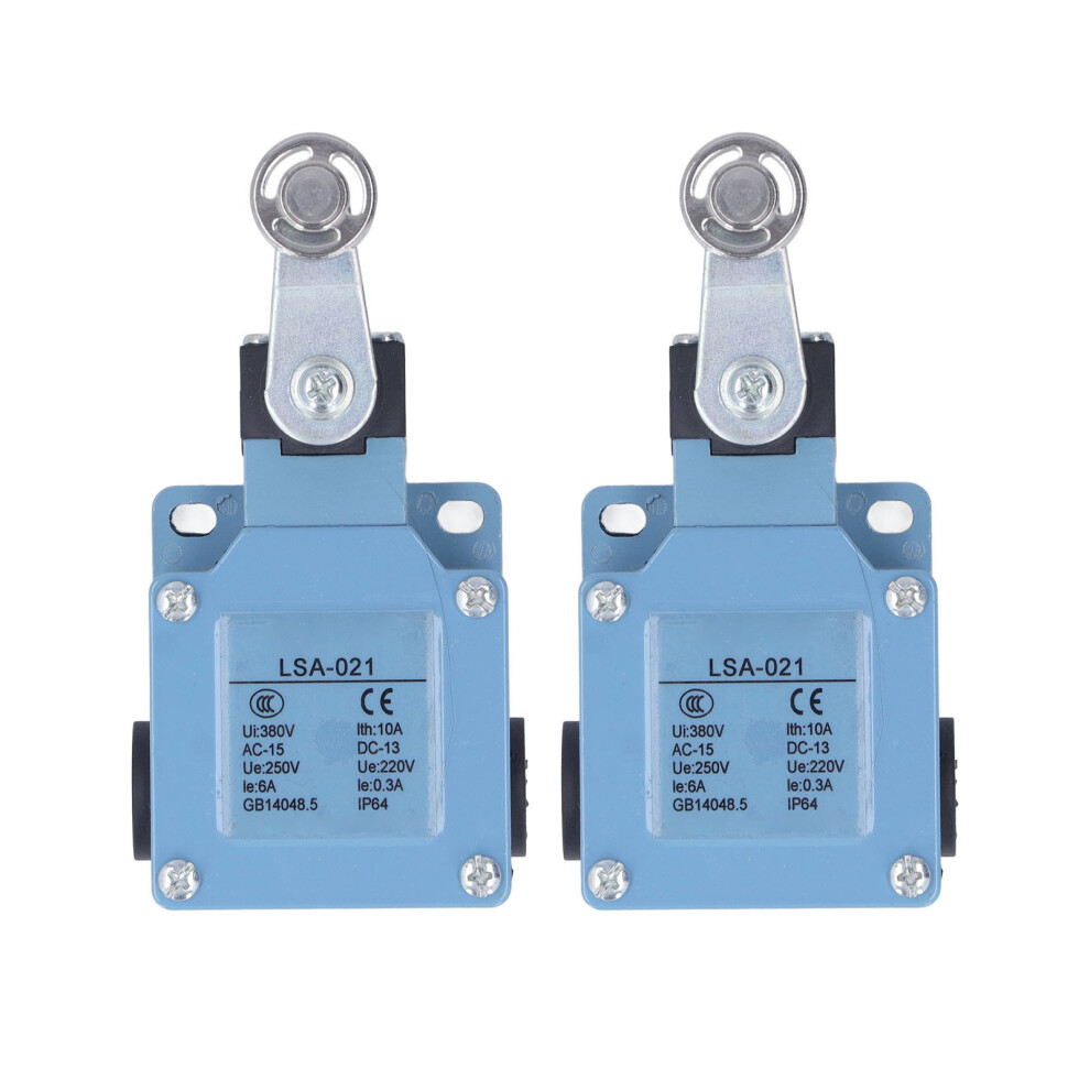 2Pcs Roller Lever Arm Momentary Endschalter für