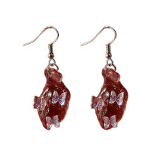 Beating Heart Earrings Stylish Gothic Dangle Earrings Fashion-3