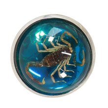 Fashionable Scorpion Rings Animal Charm Opening Rings-Blue