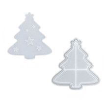 Treibsand Tassenunterlage Silikonformen-Weihnachtsbaum 06