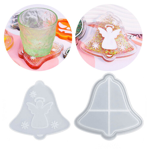Weihnachtsbaum Schneeflocke Quicksand Cup Mat Mold-Bat 02 2
